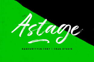 Astage: A Handwritten Font for Editorial Design