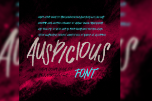 Auspicious Font: Handwritten Charm for Makers