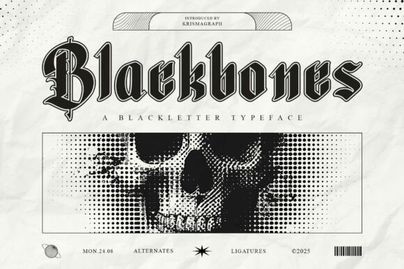 Blackbones Typeface for Bold Web Design