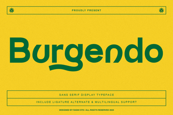 Burgendo: A Bold Sans Serif Typeface for Modern Web Design
