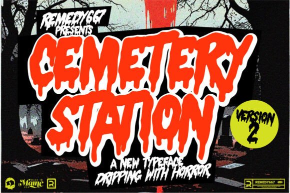 Cemetery Station: A Horror Font for Bold Marketing