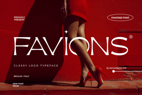 Favions Typeface: Elegant Serif for Editorial Design