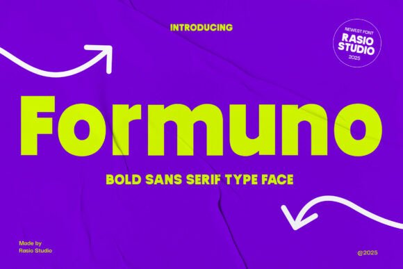 Formuno Typeface for Bold Handmade Branding
