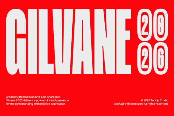 Gilvane: A Bold Display Typeface for Modern Web Design