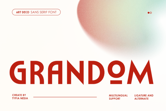 Grandom: The Bold Art Deco Font for Crafters