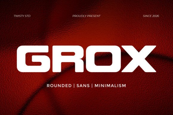 Grox: A Bold Sans Serif Font for Branding