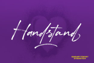 Handstand: A Playful Script Font for Editorial Design
