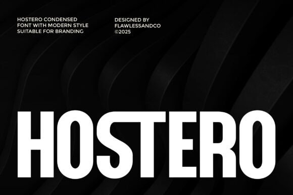 Hostero: A Modern Typeface for Sharp Branding