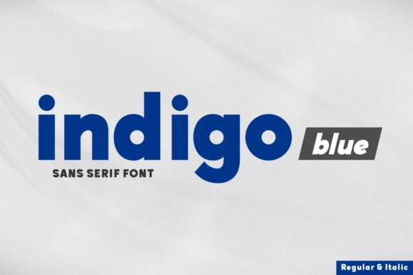 Indigo Blue: A Modern Sans Serif Font for Bold Branding