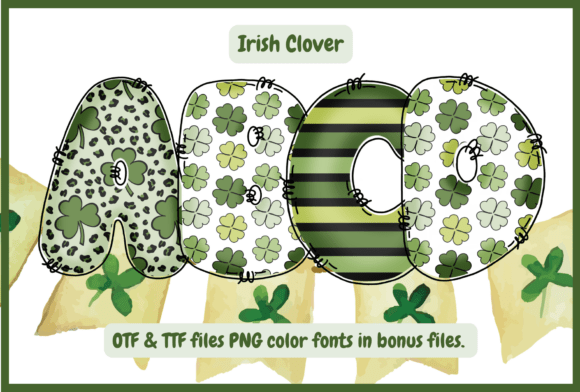 Irish Clover: A 3D Glossy Font for Editorial Design