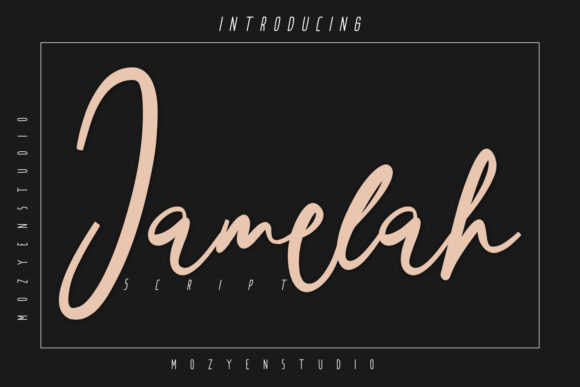 Jamelah: A Handwritten Font for Elegant Branding