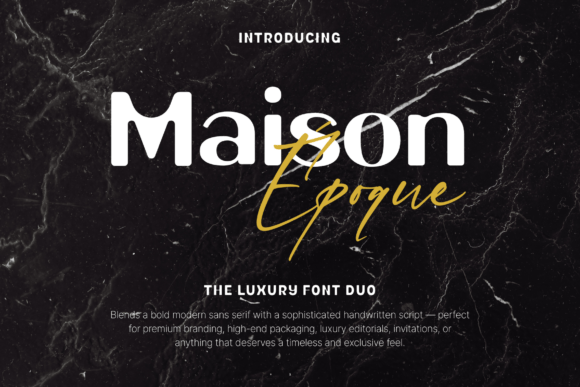 Maison Γpoque Duo Font for Crafters