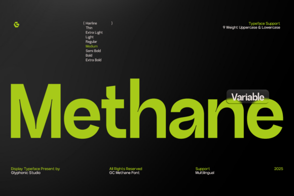 Methane: A Clean Sans Serif Font for Strong Branding