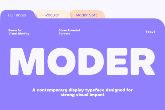 Moder Typeface: Bold Branding for Small Business