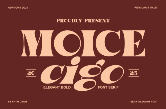 Moice Cigo: A Bold Serif Font for Branding