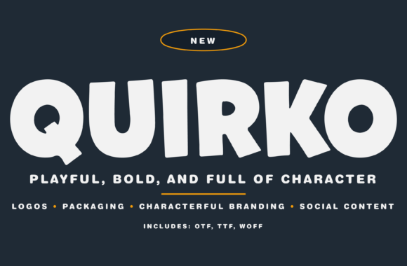 Quirko: A Playful Sans Serif for Modern Editorial Design