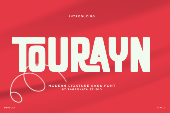Tourayn Typeface: A Modern Ligature Sans Serif for Editorial Design