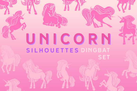 Unicorn Silhouettes Dingbat Font Review