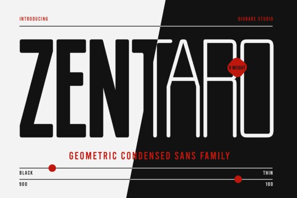 Zentaro: A Bold Sans Serif Font for Impact